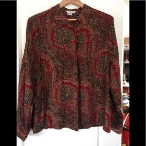 Paisley blouse by Talbots.